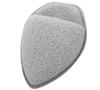 Garneck Éponge Nettoyante Visage en Polyuréthane Hydrophile, Forme Goutte D'eau, Couleur Grise, Exfoliante Douce Embout Fin pour Nettoyage Précis des Zones Sensibles, Accessoire de Beauté