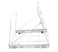 Garneck Étagère Coulissante sous Évier Réglable Inoxydable pour Poubelle de Cuisine Support Coulissant pour Rangement Pratique et sous Cabinet