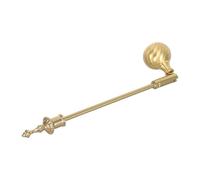 Garneck Éteignoir à Bougie et Chauffe-Plat Forme Cloche Vintage en Aluminium Doré Outil Léger pour Éteindre Mèches de Bougies en Pot Lors de Dîners Conviviaux