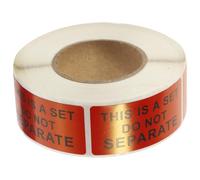 Garneck Étiquettes Autocollantes D’avertissement « This Is A Set Do Not Separate » pour Expédition, 500 Pièces 25,4 X 50,8 Mm, Adhésif Fort, Matériau Solide, Usage Industriel et Transport
