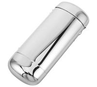 Garneck Étui à Lunettes Portable en Métal Argenté Compact et Polyvalent Fermeture à Ressort, Boîtier Léger pour Lunettes Standard, Utilisation en Extérieur Chevet