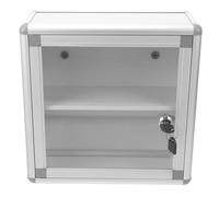 Garneck Étui à Pharmacie Mural Verrouillable en Aluminium Grand Coffret Multi-Couches Léger pour Remède Mallette de Rangement Pratique pour Maison Bureau et Voyage