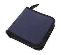 Garneck Étui de Rangement Dvd Cd Rigide Disques Coque Tissu Oxford avec Protection pour Collection Musique et Films Portable et Organisé