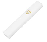 Garneck Étui Mezuzah Résine Blanche Décoration de Porte Résistante Aux Intempéries Bénédiction Juive pour Intérieur et Extérieur Ornement pour Maison et Jardin