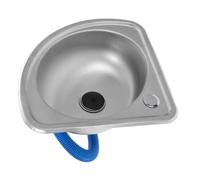 Garneck Évier Mural Acier Inoxydable pour Camping car Évier Simple Bac Multifonction pour Cuisine Lavage Légumes et Mains Robuste et Facile à Nettoyer Couleur Aléatoire Couleur Aléatoire