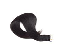 Garneck Extensions de Cheveux Humains Remy Noirs, Bande Adhésive Double Face sans Trace, 70cm, Volume Naturel et Facile à Teindre pour Femmes