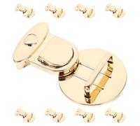 Garneck Fermoirs Ronds en Fer Accessoires de Paquet Soi-même pour Paquet à Main Lot de 10 Installation Facile et Utilisation Pratique pour Projets DIY