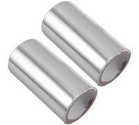 Garneck Feuilles D’aluminium pour Ongles 2 Rouleaux 3 Mètres, Film Fin pour Dissolution Vernis Gel et Acrylique, Tampons Dépolissage, Outil pour Soin des Ongles et Beauté des Mains