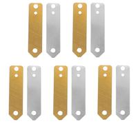 Garneck Feuilles D’électrodes Cuivre et Zinc pour Expériences Scientifiques, Lot de 10 Pièces pour Piles à Fruits, Matériel D’expérimentation et Apprentissage en Physique et Chimie