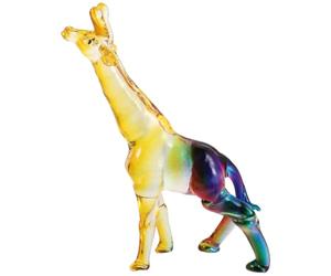 Garneck Figurine Décorative Girafe en Cristal, 5,5 Pouces, Lignes Élégantes | Reflets Brillants, Sculpture Taillée Effet Arc-en-ciel, Pièce de Centre pour Maison ou Bureau, 166g
