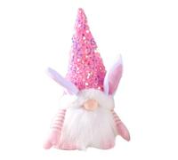 Garneck Figurine GNOME Lapin de Pâques Lumineuse Décoratif pour Intérieur Printemps Ornement Lutin sans Visage pour Fête Cadeau Créatif pour Amis et Famille