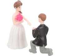 Garneck Figurines de Mariés en Résine Résistante Lot de 2 pour Décoration de Mariage Centre de Table Romantique et Décoration Gâteau Présent pour Saint-Valentin et Fêtes
