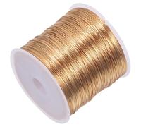 Garneck Fil De Cuivre Pour Bricolage 100m, Fil De Cuivre 0,4mm Kc Doré, Rouleau Diy, Polyvalent Pour Fabrication Bijoux Et Jardinage, Usage Loisirs Créatifs Et Amateur, Couleur Stable, Usage Quotidien
