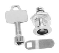Garneck Garbage Can Lock Set With Triangular Key Iron Trash Bin Lock For Outdoor Use For Residential And Public Areas