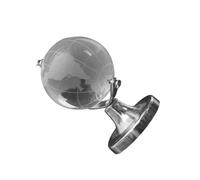 Garneck Globe Terrestre Décoratif en Cristal Mini Ornement Géographique de Bureau Base Stable Décoration Élégante pour Mariage Fête et Présents Modèle Créatif et Compact Globe