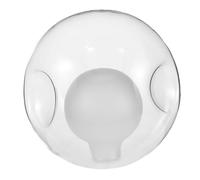 Garneck Globe Verre Transparent Double pour Applique Murale et Lampe de Chevet Abat Jour Sphérique Compatible Protection la Poussière Design Moderne pour Salon et Chambre