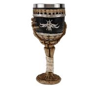 Garneck Gobelet Décoratif à Vin Halloween 3d en Verre Main de Squelette, Coupe à Vin Créative et Originale pour Fête, Ornement Ménager Effrayant et Accessoire Cocktail