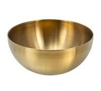 Garneck Grand bol à laver en métal - Bol à fruits - Bol à dessert - Bols gigognes dorés - Bols de cuisine - Bol de préparation des repas, bols à ramen, bol à salade, œufs et collations en acier