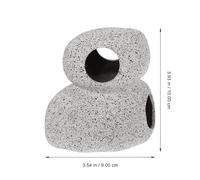 Garneck Grotte en Résine pour Aquarium Forme Réaliste, Base Stable et Large, Cachette pour Crevettes et Poissons, Décoration Créative pour Aquarium
