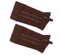 Garneck Guêtres Médiévales Marron pour Homme Renaissance Steampunk Matériau Légères et Portables pour Cosplay Halloween et Représentations Historiques