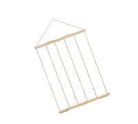 Garneck Guirlande Porte-Photo Mural en Bois Naturel Pinces et Corde en Jute, Décoration Murale Suspendue pour Photos et Souvenirs, Anniversaire Mariage Noël, Accessoire Déco Intérieur