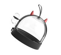Garneck Halloween Cage de Transport pour Hamster Portable Légère, | Ps Noir, Fermeture Push-lock, pour Petits Animaux, Facile à Porter, Empêche la Fuite, Usage Extérieur