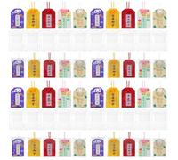 Garneck Home Decor 40 Pcs Omamori Japonais Sachet Omamori Japonais Porte- Amulette Omamori Japonais Amulette Bonne Chance Porte-clés