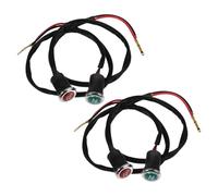 Garneck Indicateur de Vitesse pour Vtt et Moto Atv, Feu de Position Rouge et Vert en Caoutchouc et Métal, Pack 4 Pièces, Affichage Clair pour Karting sur Dunes de Sable