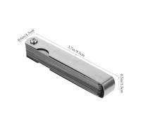 Garneck Jauge Épaisseur Acier Inoxydable avec Double Marquage Métrique et pour Valve Outil de Mesure de Jeu et de Jauges Robustes pour Ajustement de Valves