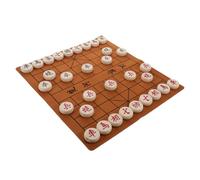 Garneck Jeu d'échecs échecs Chinois échiquier Echecs Chinois Cartes d'échecs pour Adultes échecs de Voyage Dames Chinoises en Bois Jeu de Dames pour Adultes Chine d'échecs Jeu Chinois Cuir