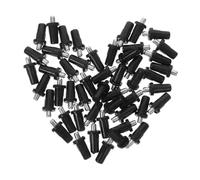 Garneck Kit de 50 Goupilles à Ressort en Fer Noir Grand Format Pivot Télescopique pour Portes D’Armoires et Volets Amortisseur de Réparation pour Charnières de Meubles Cuisine Matériel