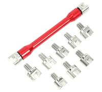 Garneck Kit de Clé à Rayons de Moto et Vélo Tout Terrain 5,0 à 6,8 MM | Aluminium et Fer, Boîte de Transport Incluse, Stabilité Fiable, pour Roues de Moto et Vtt