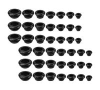 Garneck Kit de Œillets Caoutchouc pour Câbles Assorties Rondelles Étanches Anti-abrasion pour Câblage Automobile et Électrique Anneaux Passe-fils Flexibles pour Ronds