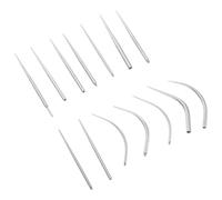 Garneck Kit de Piercing 14 Pièces Aiguilles Coniques Droites et Courbées, Outil de Changement de Bijoux Corporels pour Anneau de Nez et Lèvres, Ensemble de Barres Abdominales Filetées