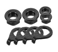 Garneck Kit De Rondelles De Roue Écrous Essieu Fer Écrous De Bride De Suspension Kit De Rondelles De Protection pour Vélo