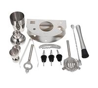 Garneck Kit Shaker à Cocktails Acier Inoxydable 350 Ml 12 Pièces Ensemble D'outils pour Bar, Préparation de Boissons, Usage Domestique et Professionnel