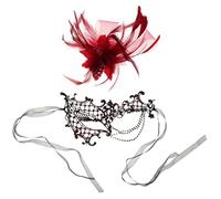 Garneck Lace Eye Mask For Women Half Face With Rhinestones Elegant Masquerade Accessory For Halloween Mardi Gras Prom And Costume Parties