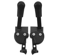 Garneck Leviers de Frein 2pcs en Alliage D'aluminium pour Fauteuil Roulant Manuel Poignée en Caoutchouc Confortable Freinage Réactif pour Sols Lisses et Extérieur