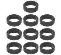 Garneck Lot de 10 Anneaux en Silicone pour Homme Taille 11 Bagues Sportives Élastiques Noires Anneaux de Fitness Originaux et Décoratifs Confortables pour Activités Physiques et Usage