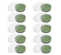 Garneck Lot de 10 Boîtes de Petri Transparentes en Agar 6 Cm, Plaques de Culture Nutritive pour Expériences Scientifiques, Fournitures de Laboratoire pour Microbiologie et Projets