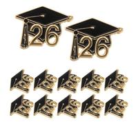 Garneck Lot de 10 Broches de Remise de Diplôme 2026 : Épinglettes pour Chapeau de Diplômé, pour Étudiants Et Enseignants - Bijoux Commémoratifs pour La Journée Scolaire, à Porter sur Une Toque,