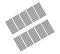 Garneck Lot de 10 Feuilles de Marqueurs Réfléchissants 3D pour Numérisation et Capture de Mouvement Points de Référence Ø6Mm Intérieur Ø10Mm Extérieur Autocollants Haute Réflectivité