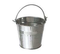 Garneck Lot de 10 Seaux en Fer-Blanc 10,5x7,2x10,5 Cm Mini Seaux en Métal Capacité Glacières Décoration Table la Cuisine