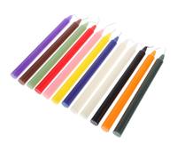 Garneck Lot de 12 Bougies Décoratives Coniques Longues 16 Cm en Cire de Paraffine Colorée, sans Parfum, pour Décorations de Fête, Mariage et Dîner Romantique la Maison Couleur Aléatoire