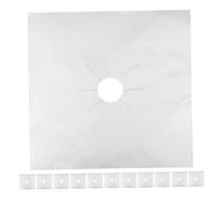 Garneck Lot De 12 Tapis De Cuisinière À Gaz Poubelle Avec Couvercle Brûleur Propre Cuisinière À Induction Outils De Fixation Propre Antiadhésive Poubelle