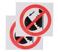 Garneck Lot de 2 Autocollants « Ne Pas Toucher » Adhésifs en PP et PET Panneaux D’Avertissement Haute Visibilité pour Zones Dangereuses Étiquettes de Sécurité Résistantes Intérieur et