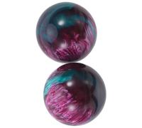 Garneck Lot de 2 Balles Thérapeutiques en Résine 50 Mm Motif Marbre, Boules de Massage pour Mains et Doigts, Accessoire Bien-être Compact pour Exercice, Stimulation Circulation et Détente