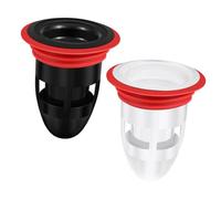 Garneck Lot de 2 Bouchons Anti-odeurs pour et Siphon de Sol - 50 mm - Design Anti-Odeur - Résistant à la moisissure - Idéal pour Les salles de Bains et Les Cuisines