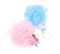 Garneck Lot de 2 Boules de Bain en Filet Licorne, Éponges Exfoliantes pour Bain Garçon et Filles, Accessoires de Soin Corporel pour Garçon et Fille, Nettoyage Doux
