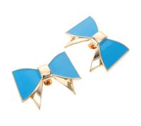 Garneck Lot de 2 Clips à Chaussures à Nœud Amovibles Bleus Accessoires Décoratifs pour Talons Hauts et Escarpins Boucles en Alliage Résistantes pour Mariage et Usage Quotidien